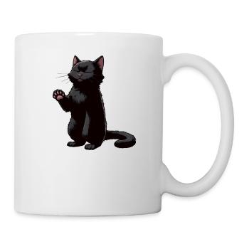 Parler à la patte Chat Chats Chat Noir - Mug blanc - blanc - Droite