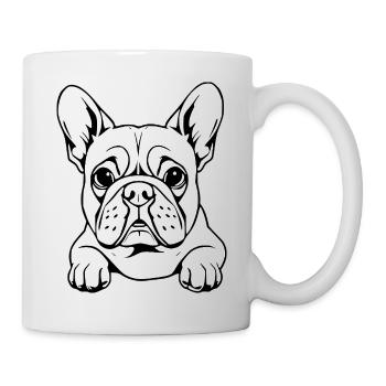 Bulldog white - Mug - white - Right