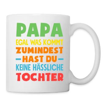 Drôle de cadeau de fête des pères papa bière - Mug blanc - blanc - Droite