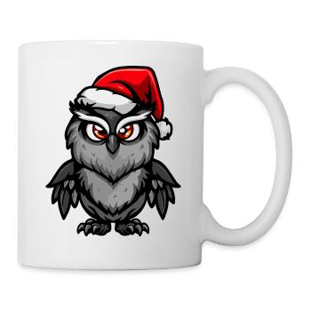 Hibou Noël - Mug blanc - blanc - Droite
