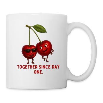 Cherry duo since day one - Mug - white - Right