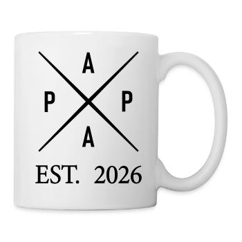 Papa Est. 2026 - Tasse - Weiß - Rechts