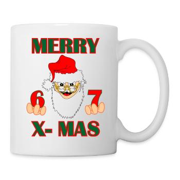 Ambiance Santa 6–7 – JOYEUX NOËL (Inspiré par - Mug blanc - blanc - Droite