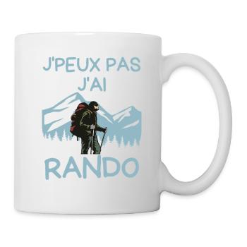 Jpeux Pas J'ai Rando - Mug blanc - blanc - Droite