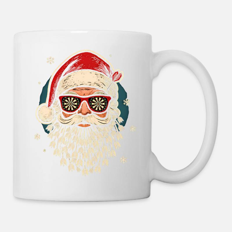 Darts Santa Claus - Funny Christmas Gift - Mug - white