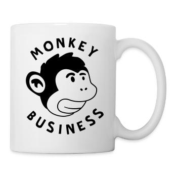 Monkey Business – Jungle de graffitis forts de singe - Mug blanc - blanc - Droite