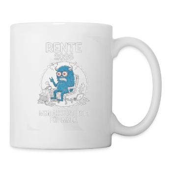 Pension 2026 Batterie Vide Monster - Mug blanc - blanc - Droite