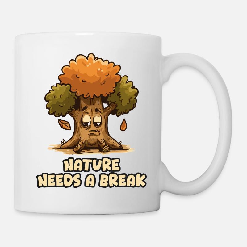 Nature Needs a Break - L'albero - Mug - white