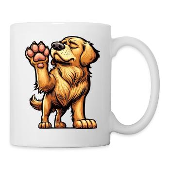 Golden Retriever Goldie Goldiebesitzer Goldies - Tasse - Weiß - Rechts