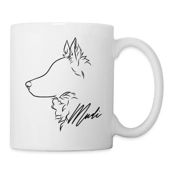 Mudi Profile Chien Chien Wilsigns - Mug blanc - blanc - Droite