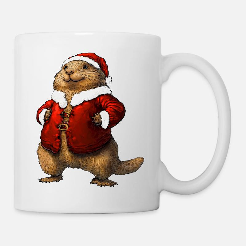 Marmots Christmas / Santa - Mug - white