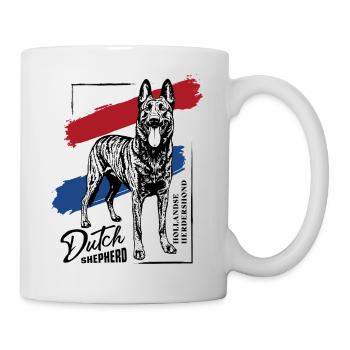 Dutch Shepherd – Dutchie - Tasse - Weiß - Rechts