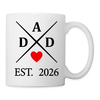 Dad Heart EST. 2026 - Mug blanc - blanc - Droite