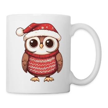 Owl Christmas Xmas - Mug - white - Right