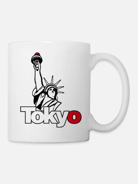 Tokyo Liberty – Urban Parody T-Shirt - Mug - white