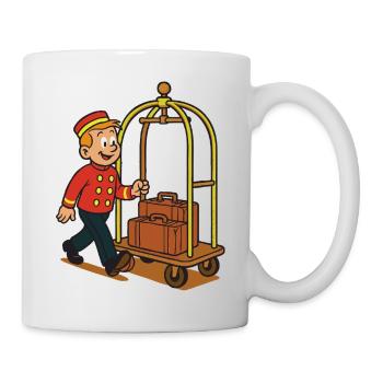 Piccolo Franky's hotel cart - Mug - white - Right