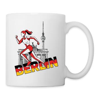 Berliner Sprint-Läuferin - Tasse - Weiß - Rechts