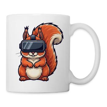Joueur de dessins animés Gamer écureuil mignon - Mug blanc - blanc - Droite