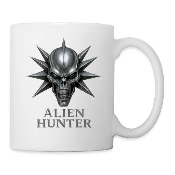 Alien Hunter Skull Emblem - Mug - white - Right
