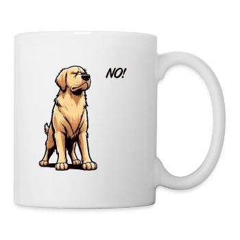 No Golden Retriever Goldie Goldiebesitzer Goldies - Tasse - Weiß - Rechts