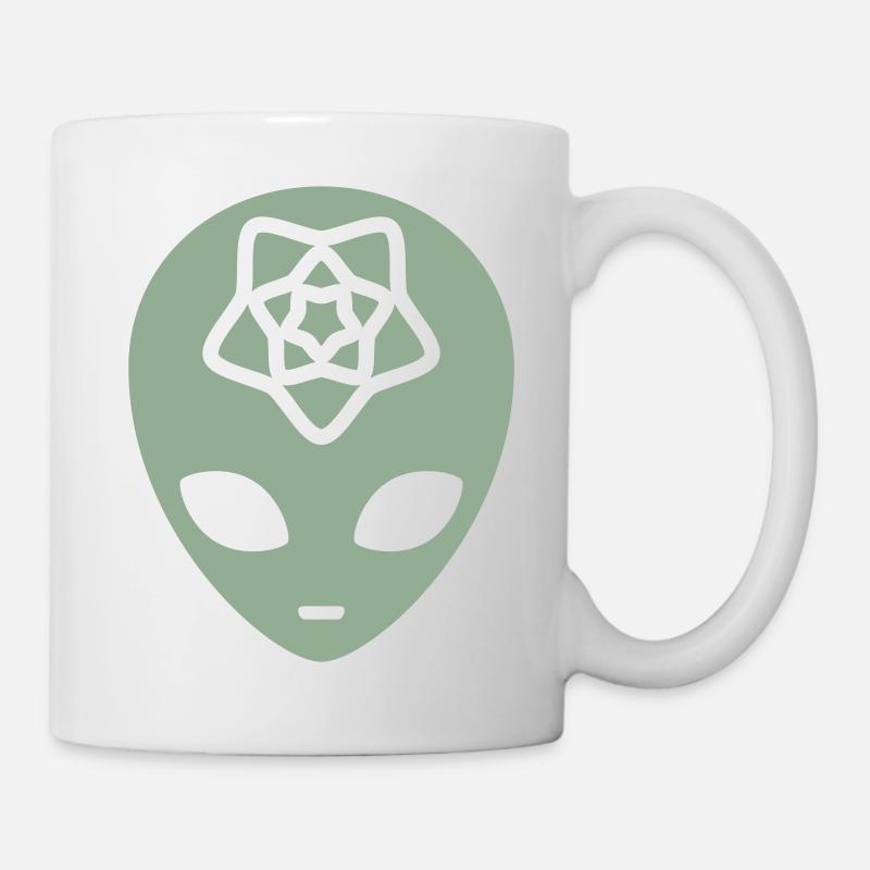 Geometric Alien Mind - Mug - white