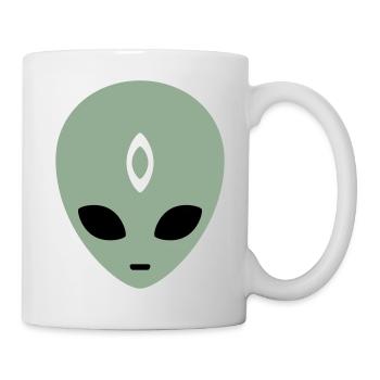 Alien Head Third Eye (drei Farben) - Tasse - Weiß - Rechts