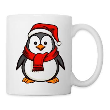 Pinguine Weihnachten - Tasse - Weiß - Rechts