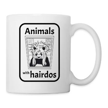 Panda mit Frisur - Tasse - Weiß - Rechts
