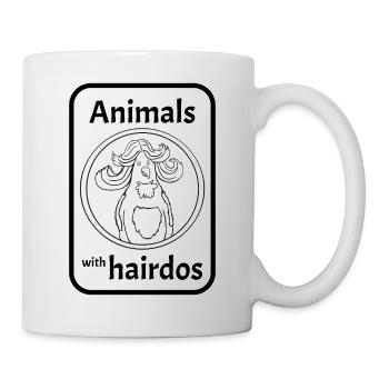 Perroquet avec coiffure - Mug blanc - blanc - Droite