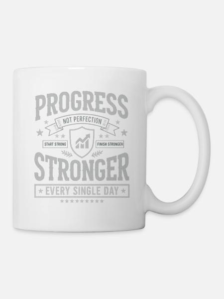 Fitness Workout Fitnessfan Fitnessfanatiker - Tasse - Weiß