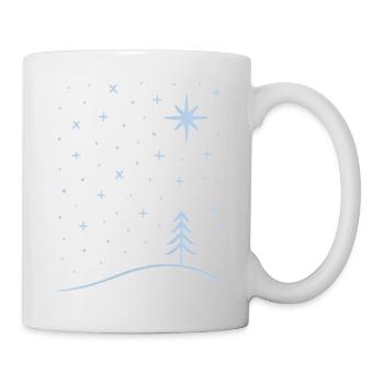 polar tree snowflakes - Tasse - Weiß - Rechts