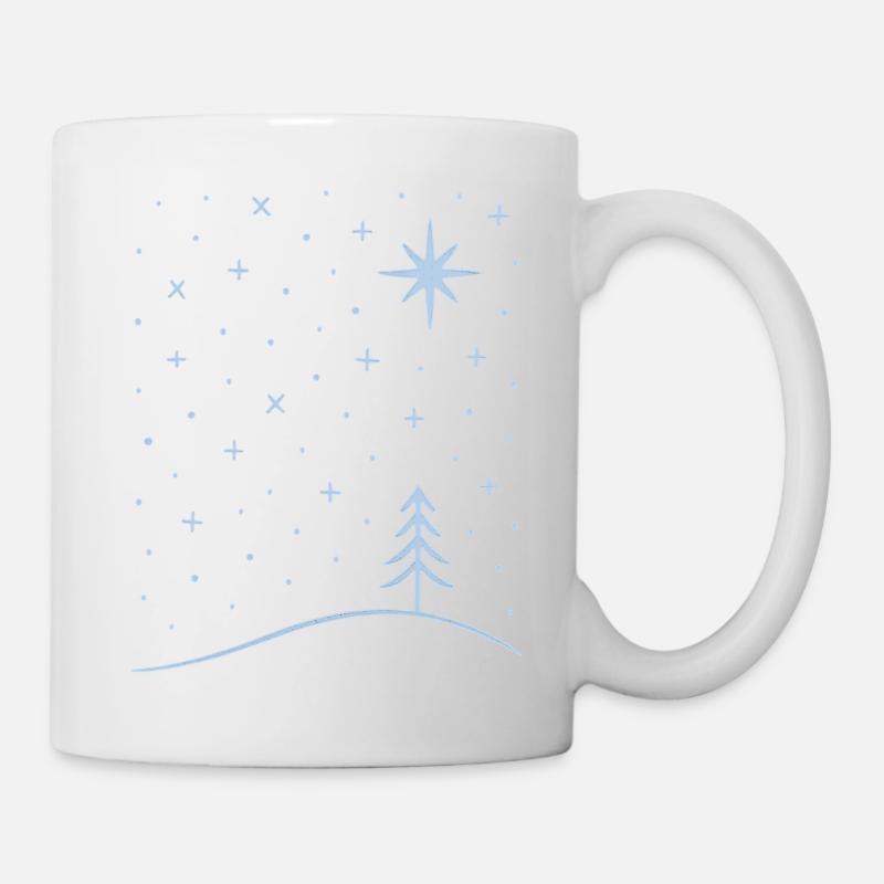 polar tree snowflakes - Tasse - Weiß