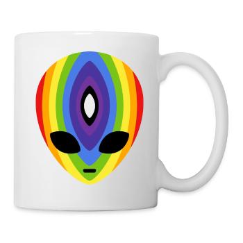 Prismatic Rainbow Alien - Mug - white - Right