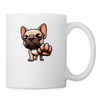 Talk to the paw French Bulldog Bully - Mug - white - Right