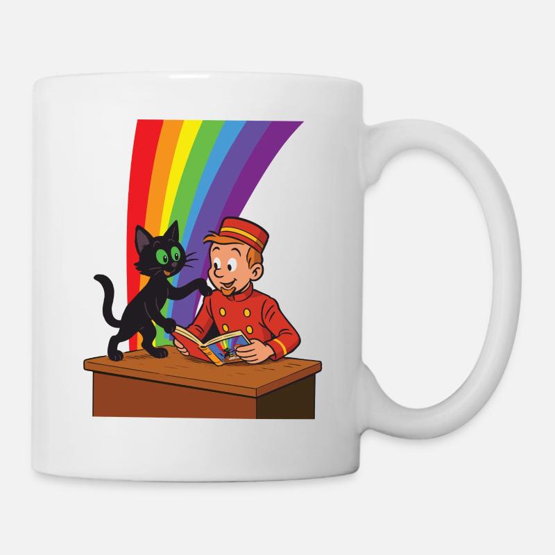 Franky & Meeko - lecture - Mug blanc - blanc