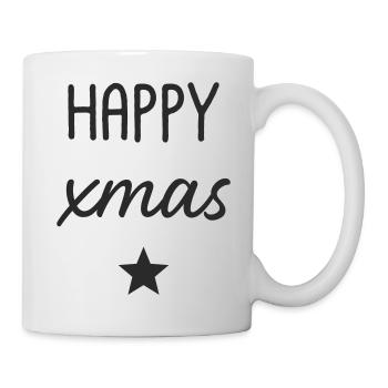 JOYEUX design d’étoile de Noël - Mug blanc - blanc - Droite