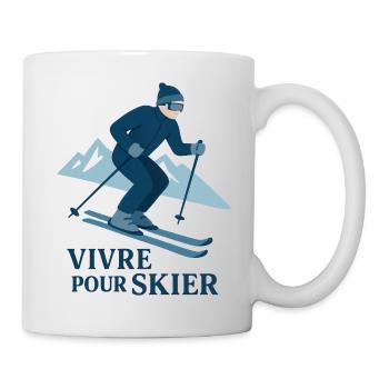 Skiing | Skier | Mountain - Mug - white - Right
