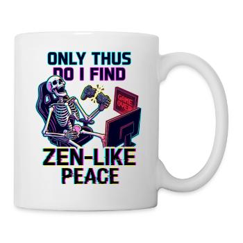 Gamer Rage Zen Frieden - Tasse - Weiß - Rechts