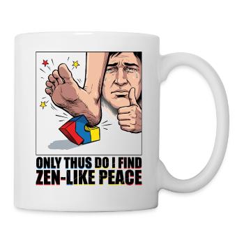 Baustein Schmerz Zen Meme - Tasse - Weiß - Rechts