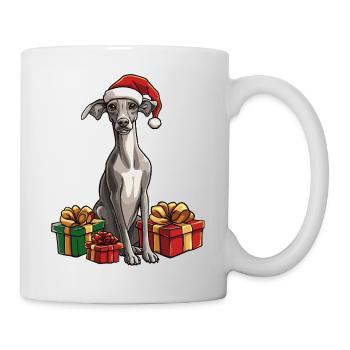 Cadeaux de Noël pour chiens lévriers - Mug blanc - blanc - Droite