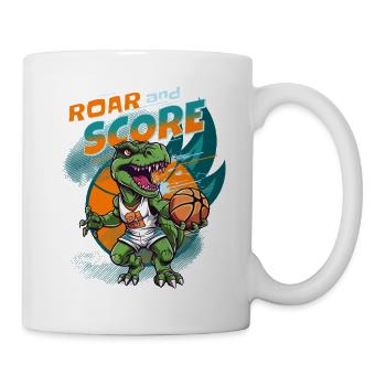 Basketball Dinosaur T-Rex Basketball Player - Mug - white - Right