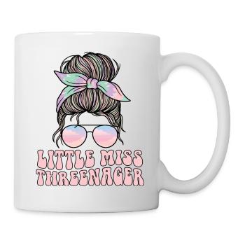 Threenager 3e anniversaire 3 ans Filles - Mug blanc - blanc - Droite