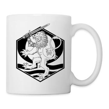 Aalto Asko Kunst Löwe Omega Weiß - Tasse - Weiß - Rechts