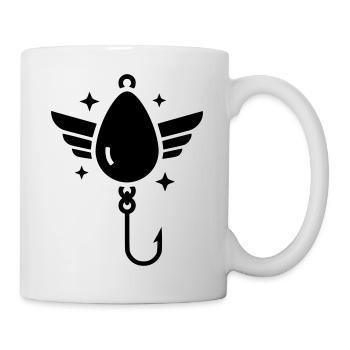 Heiliger Angelhaken Flügel Vektor - Tasse - Weiß - Rechts