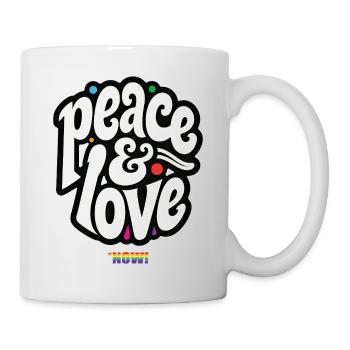 PEACE LOVE #5 - let's talk - Mug - white - Right