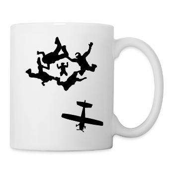 Skydiving - Tasse - Weiß - Rechts