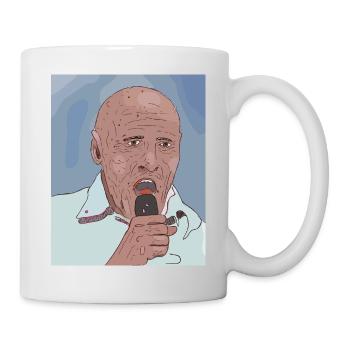 Singer portrait pop art style - Mug - white - Right