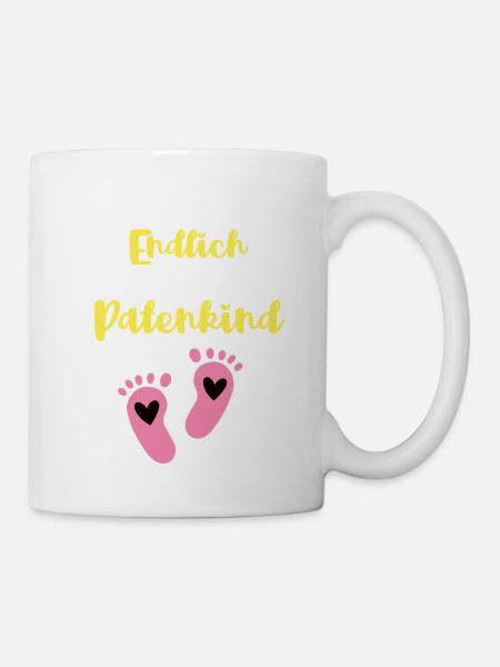 Houray Enfin filleule Filleule, Marraine Enfants-filles - Mug blanc - blanc