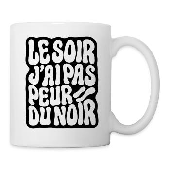 LE SOIR J'AI PAS PEUR - let's talk - Mug blanc - blanc - Droite