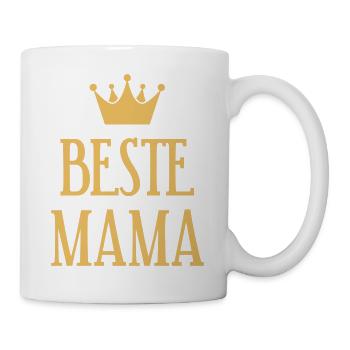 Beste Mama Krone - Tasse - Weiß - Rechts